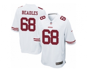 Men's Nike San Francisco 49ers #68 Zane Beadles Game White NFL Jersey