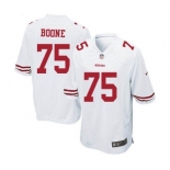 Men's Nike San Francisco 49ers #75 Alex Boone Game White NFL Jersey