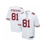 Men's Nike San Francisco 49ers #81 Rod Streater Game White NFL Jersey