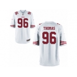 Men's Nike San Francisco 49ers #96 Solomon Thomas Game White NFL Jersey