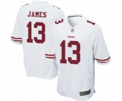 Men's San Francisco 49ers #13 Richie James Game White Football Jersey