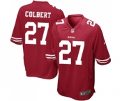 Men's San Francisco 49ers #27 Adrian Colbert Game Red Team Color Football Jersey