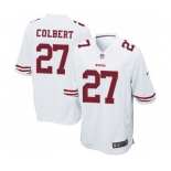 Men's San Francisco 49ers #27 Adrian Colbert Game White Football Jersey