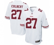 Men's San Francisco 49ers #27 Adrian Colbert Game White Football Jersey