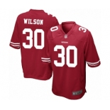 Men's San Francisco 49ers #30 Jeff Wilson Game Red Team Color Football Jersey