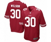 Men's San Francisco 49ers #30 Jeff Wilson Game Red Team Color Football Jersey