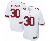 Men's San Francisco 49ers #30 Jeff Wilson Game White Football Jersey