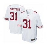 Men's San Francisco 49ers #31 Raheem Mostert Game White Football Jersey