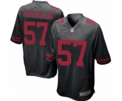 Men's San Francisco 49ers #57 Dre Greenlaw Game Black Football Jersey