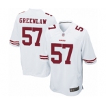 Men's San Francisco 49ers #57 Dre Greenlaw Game White Football Jersey