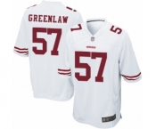 Men's San Francisco 49ers #57 Dre Greenlaw Game White Football Jersey