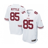 Men's San Francisco 49ers #85 George Kittle Game White Football Jersey