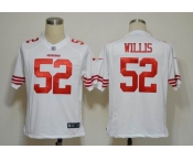 NIKE NFL Jerseys San Francisco 49ers #52 Patrick Willis white [Game]