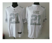 Nike San Francisco 49ers #21 Frank Gore White Platinum jerseys