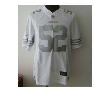 Nike San Francisco 49ers #52 Patrick Willis White Platinum jerseys