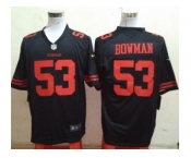 Nike San Francisco 49ers #53 NaVorro Bowman Black Jerseys(Game)