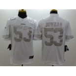 Nike San Francisco 49ers #53 NaVorro Bowman Platinum White Jerseys(Game)