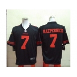 Nike San Francisco 49ers #7 Colin Kaepernick Black Jerseys[Game]