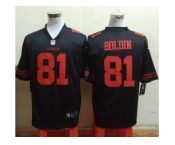 Nike San Francisco 49ers #81 Anquan Boldin Black Jerseys(Game)