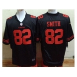 Nike San Francisco 49ers #82 Torrey Smith Black Jerseys(Game)