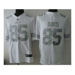 Nike San Francisco 49ers #85 Vernon Davis White Platinum jerseys