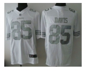 Nike San Francisco 49ers #85 Vernon Davis White Platinum jerseys