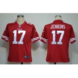 nike nfl jerseys san francisco 49ers #17 jenkins red[game]