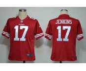 nike nfl jerseys san francisco 49ers #17 jenkins red[game]