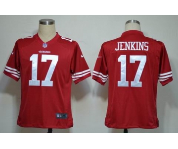 nike nfl jerseys san francisco 49ers #17 jenkins red[game]