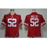 nike nfl jerseys san francisco 49ers #52 willis red[game]