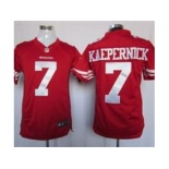 nike nfl jerseys san francisco 49ers #7 kaepernick red[game]