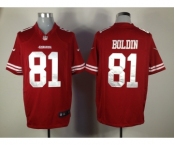 nike nfl jerseys san francisco 49ers #81 boldin red[game]