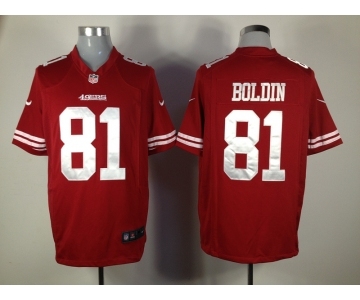 nike nfl jerseys san francisco 49ers #81 boldin red[game]