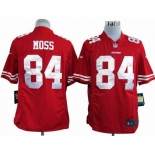 nike nfl jerseys san francisco 49ers #84 moss red[game]