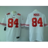 nike nfl jerseys san francisco 49ers #84 moss white[game]