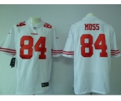 nike nfl jerseys san francisco 49ers #84 moss white[game]