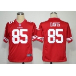 nike nfl jerseys san francisco 49ers #85 davis red[game]