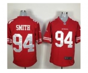 nike nfl jerseys san francisco 49ers #94 smith red[game]