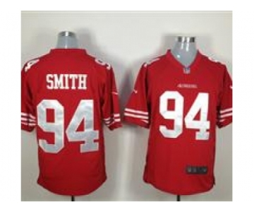 nike nfl jerseys san francisco 49ers #94 smith red[game]