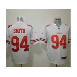 nike nfl jerseys san francisco 49ers #94 smith white[game]