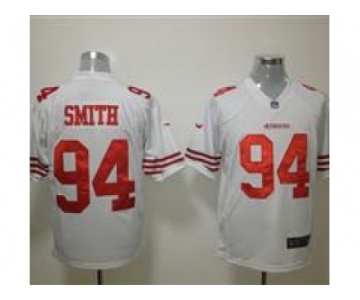 nike nfl jerseys san francisco 49ers #94 smith white[game]