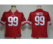 nike nfl jerseys san francisco 49ers #99 smith red[game]