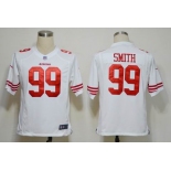 nike nfl jerseys san francisco 49ers #99 smith white[game]