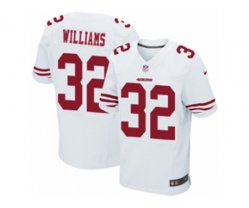 Men Nike San Francisco 49ers #32 Joe Williams Elite White NFL Jersey