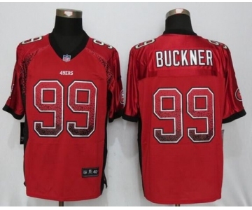 Men San Francisco 49ers #99 Deforest Buckner Drift Fashion Red Elite Jerseys