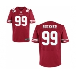 Men San Francisco 49ers #99 Deforest Buckner Scarlet Elite Jersey