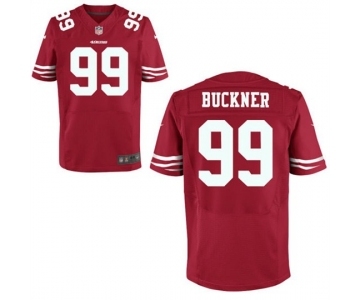 Men San Francisco 49ers #99 Deforest Buckner Scarlet Elite Jersey