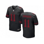 Men's Nike San Francisco 49ers #11 Marquise Goodwin Elite Black NFL Jersey