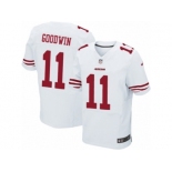 Men's Nike San Francisco 49ers #11 Marquise Goodwin Elite White NFL Jersey