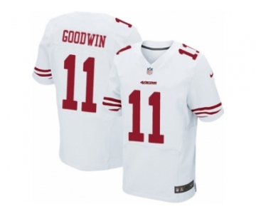 Men's Nike San Francisco 49ers #11 Marquise Goodwin Elite White NFL Jersey